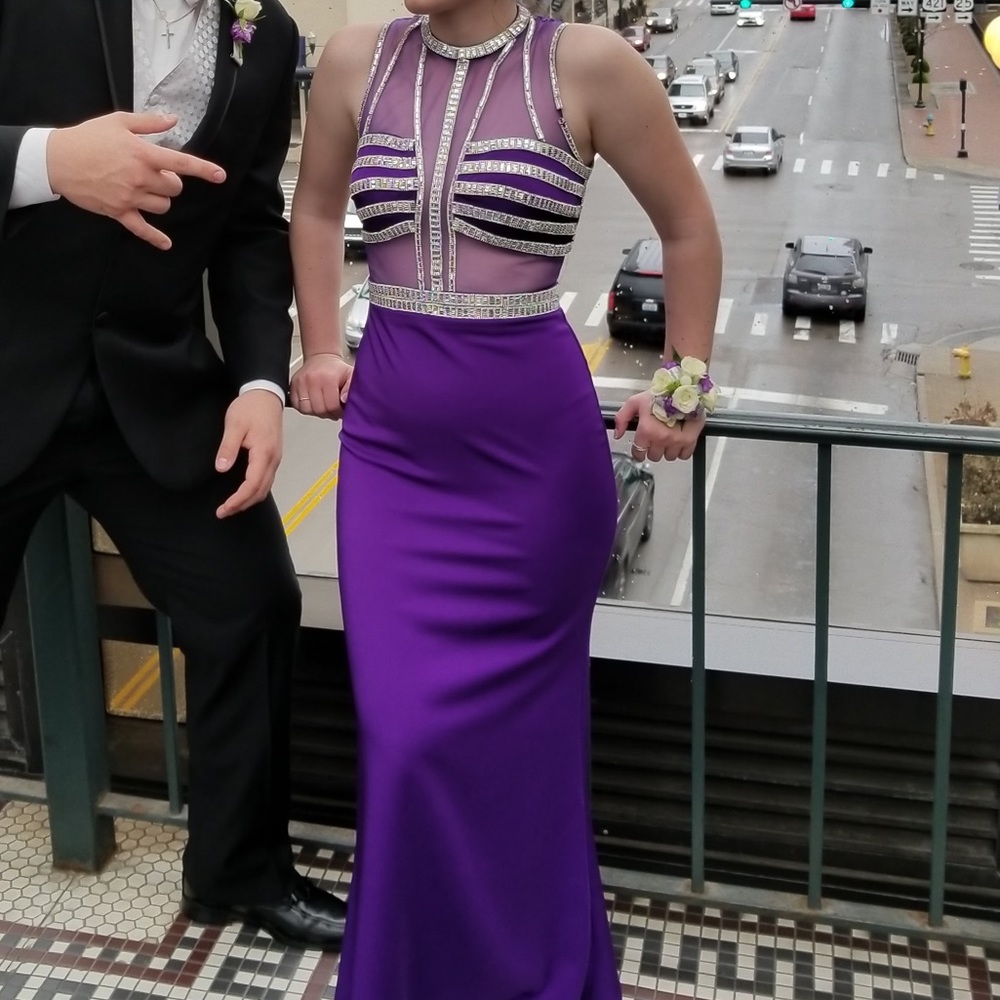 Purple prom dress